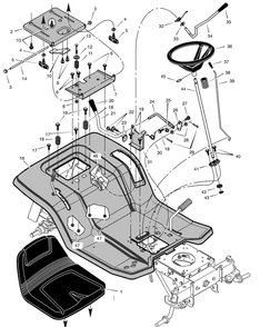 Part Location Diagram of F-010709L Murray Manual and Parts List